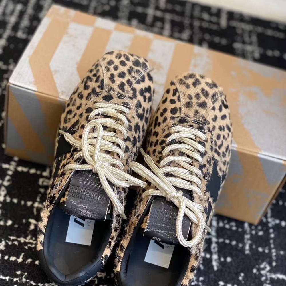 Golden Goose Leopard Print Sneakers - Picture 2 of 7